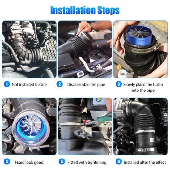 Accessories Car Cold Air Intake Filter Induction Pipe Power Flow Hose System