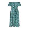 Yumi Womens/Ladies Ditsy Floral Off Shoulder Midi Dress