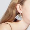 Trendy European And American Fashion Earrings With Rhinestones And Tassels