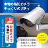 OHM Dummy Security Camera Bullet Model OSE-PDCW3 Rainproof Outdoor Continuous Flashing 24-Hour Lighting Battery Powered Anti-Burglary Security