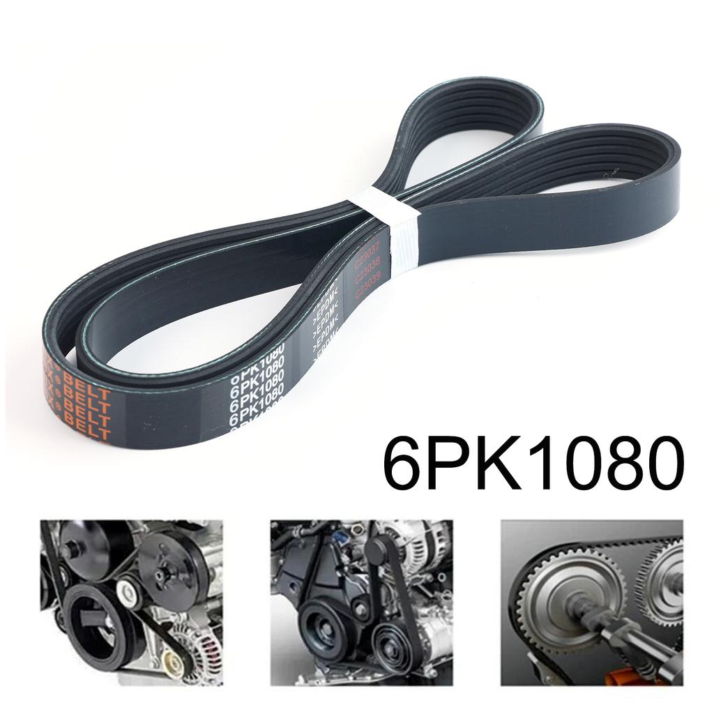 6PK1080 V-RIBBED BELT Air Conditioner Belts Multi V Drive Belt Car Accessories For BMW CITROEN FIAT LANCIA PEUGEOT VW 030145933K 036145933AJ 60662969