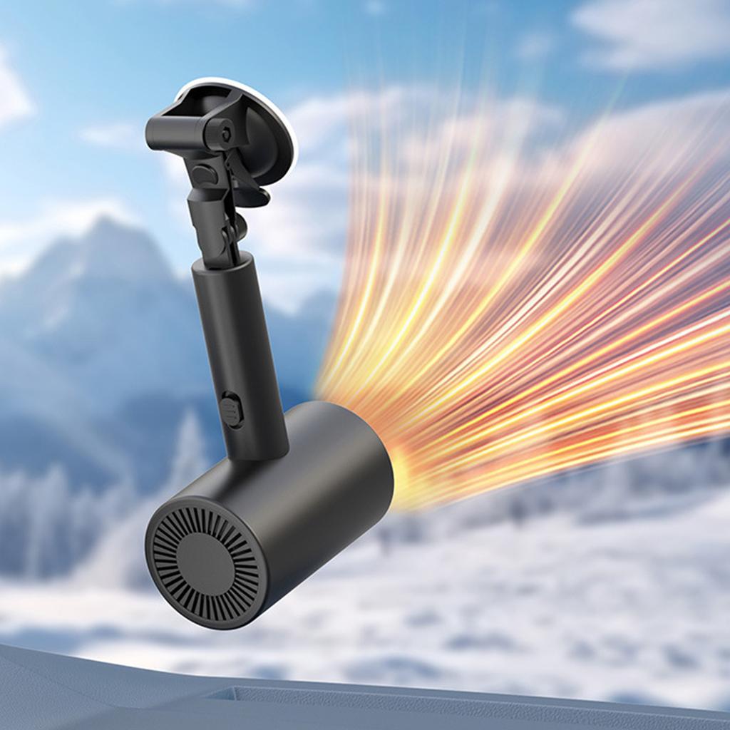 Car Heater 12V Portable Defroster Defogger for Car Windshield Fast Heating Air Blower with Suction Holder