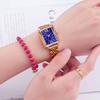 Petite Montre Carrée Femme Niche Luxe Léger Carrée Rétro Incrustée de Diamants Mode Étanche Tempérament Montre à Quartz