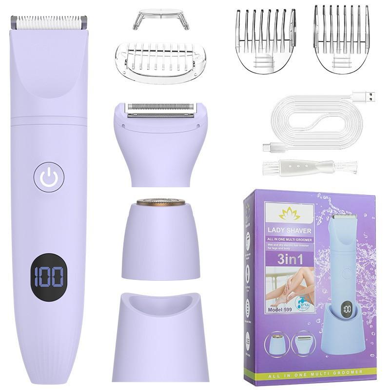 New Hair Clipper Ladies Shaving 7 in 1 Multifunctional Hair Removal Instrument Body Hair Removal Eyebrow Knife Private Shaving Knife