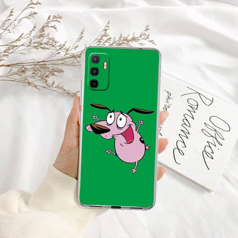 C-Courage C-Cowardly D-Dog Transparent Phone Case for Motorola Moto Edge 20 30 40 50 S30 Fusion Ultra Pro Neo Lite + G200 G23