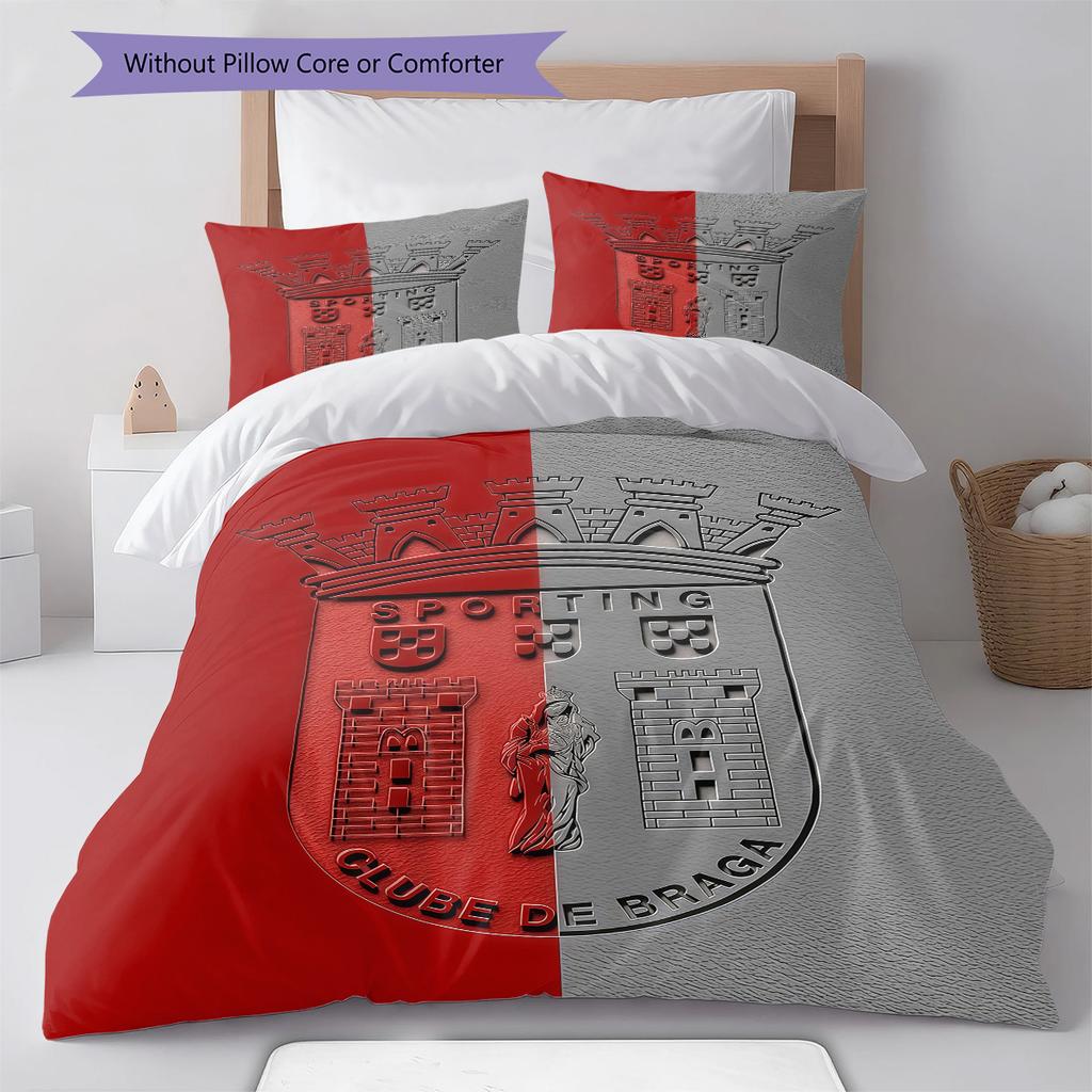 BRA logo Bedding Quilt Set Quilt Cover Pillowcase Home Decoration Birthday Gift (1 * duvet cover + 2 * pillowcase, without core)