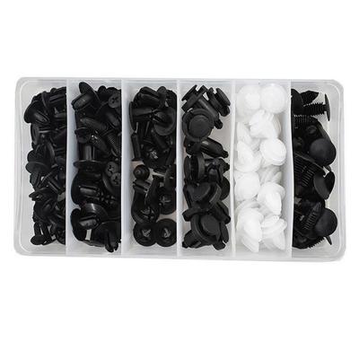 100Pcs HE26 Car Body Push Retainer Pin Rivet Bumper Door Trim Panel Retainer Fastener Kit