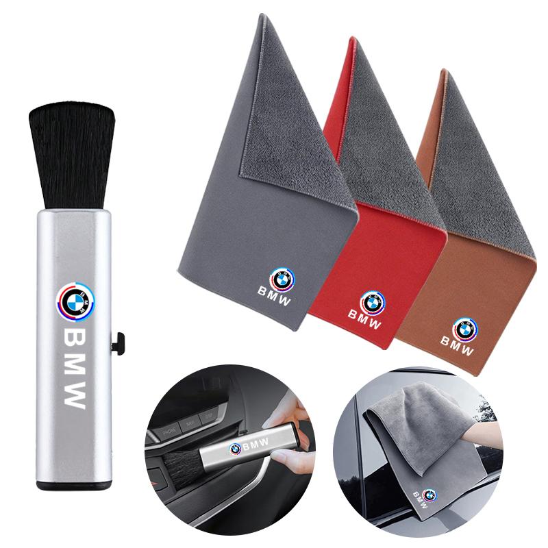 MDNS1 Car Cleaning Soft Brush Car Wash Towel Microfiber Cleaning Rag Cloth for BMW 50th X1 X2 X3 X4 X5 X6 1 2 3 4 5 6 7 Sereis F30 F34