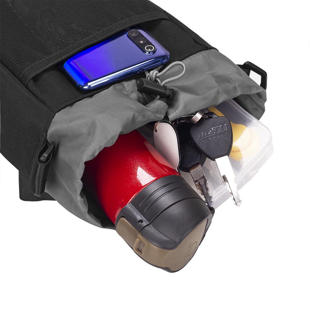 Bicycle & Motorcycle Handlebar Storage Bag - Electric Vehicle Compatible, Phone Holder, Front Hanging Pocket