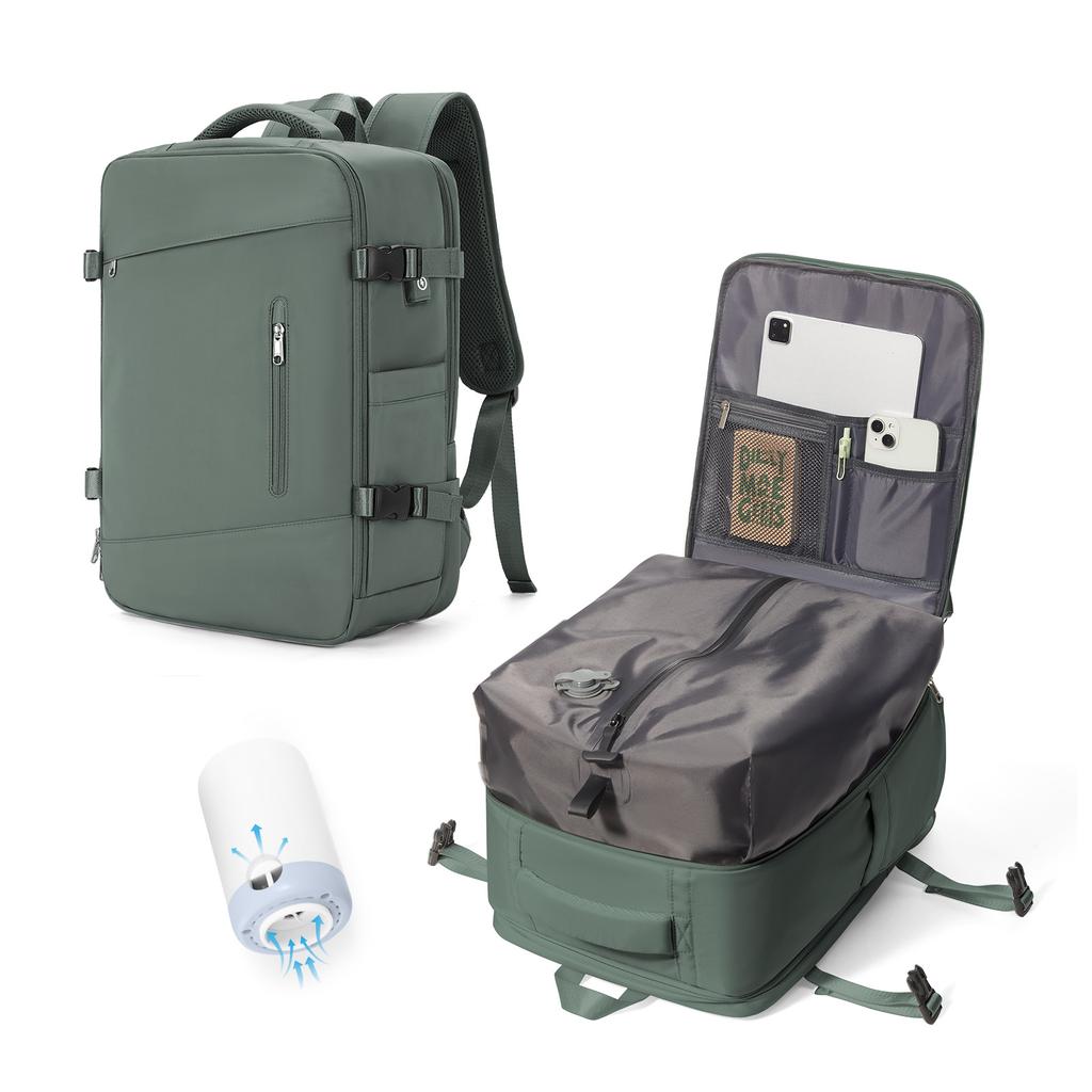 Męski plecak kompresyjny próżniowy, plecak kabinowy o dużej pojemności, plecak podróżny na krótkie dystanse, plecak turystyczny, bagaż podręczny