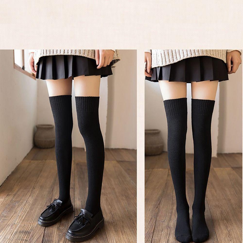 Solid Color Stockings Long Long Socks Long Tight Stocking Thigh High Socks