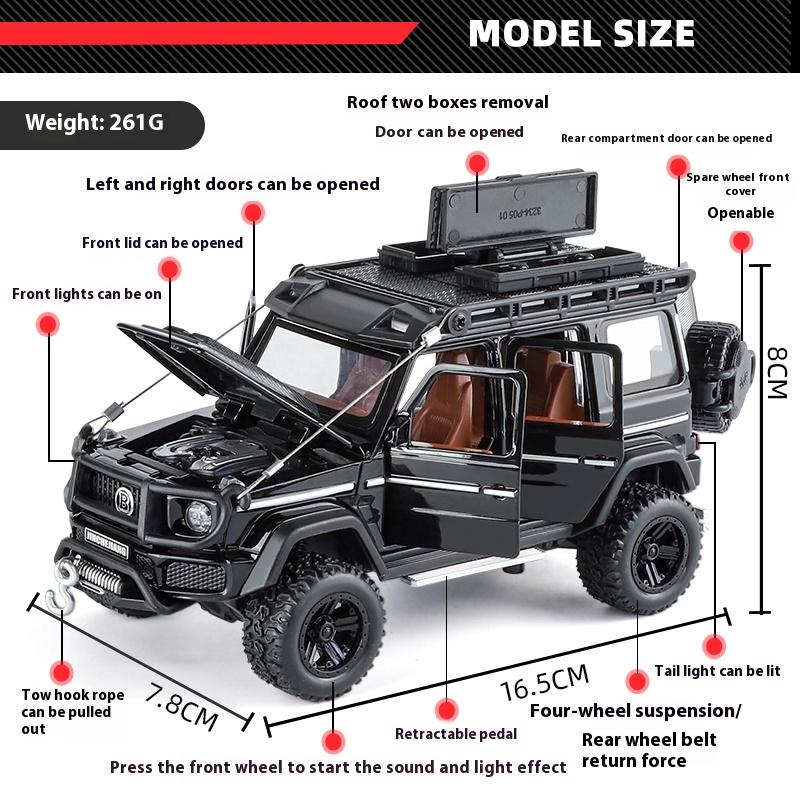 1:32 Mercedes Benz G550 Modificado 4x4 Off Road SUV Metal Liga Fundido Modelo de Carro Brinquedo Infantil Presentes de Aniversário Para Namorado