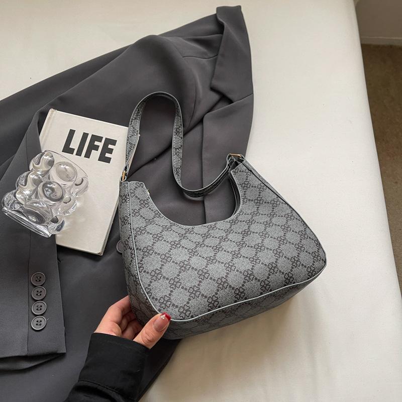 

2024 Лето Новый Модный Тренд Сумка Полумесяц Простая Сумка На Плечо Повседневная Сумка Подмышкой Ретро Сумка Женская