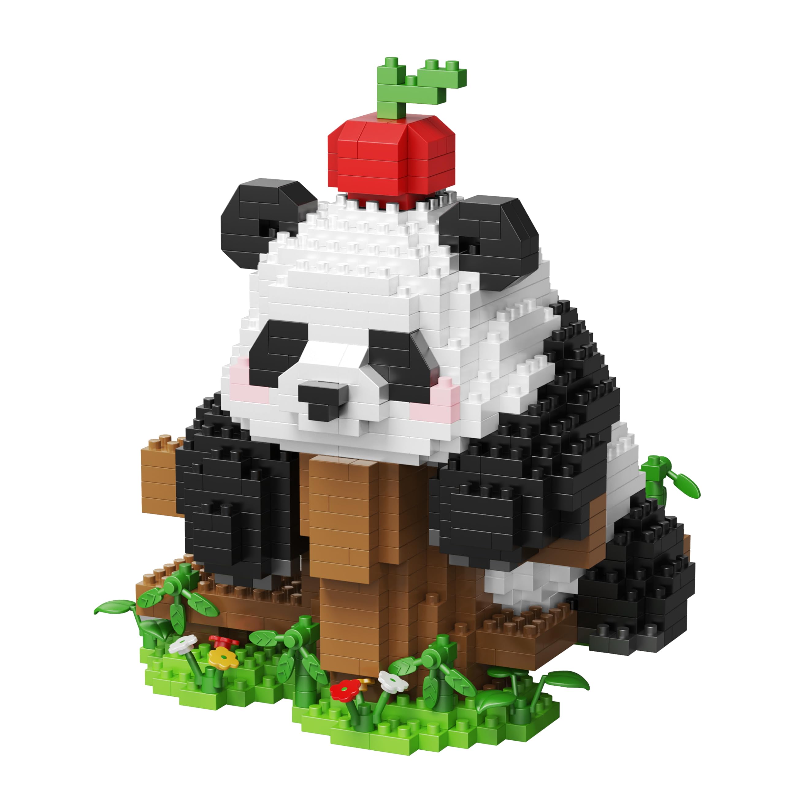 

LULUFUN Панда Микроблоки Игрушки Животные Миниблоки Набор для сборки DIY Модель Развивающие игрушки Детский подарок Подарок на день рождения Рождественский подарок Милый (Панда-Ф)