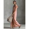 2026 New Women's Casual Loose Sleeveless Long Dress with Single-Breasted Buttons and Fashionable Hood