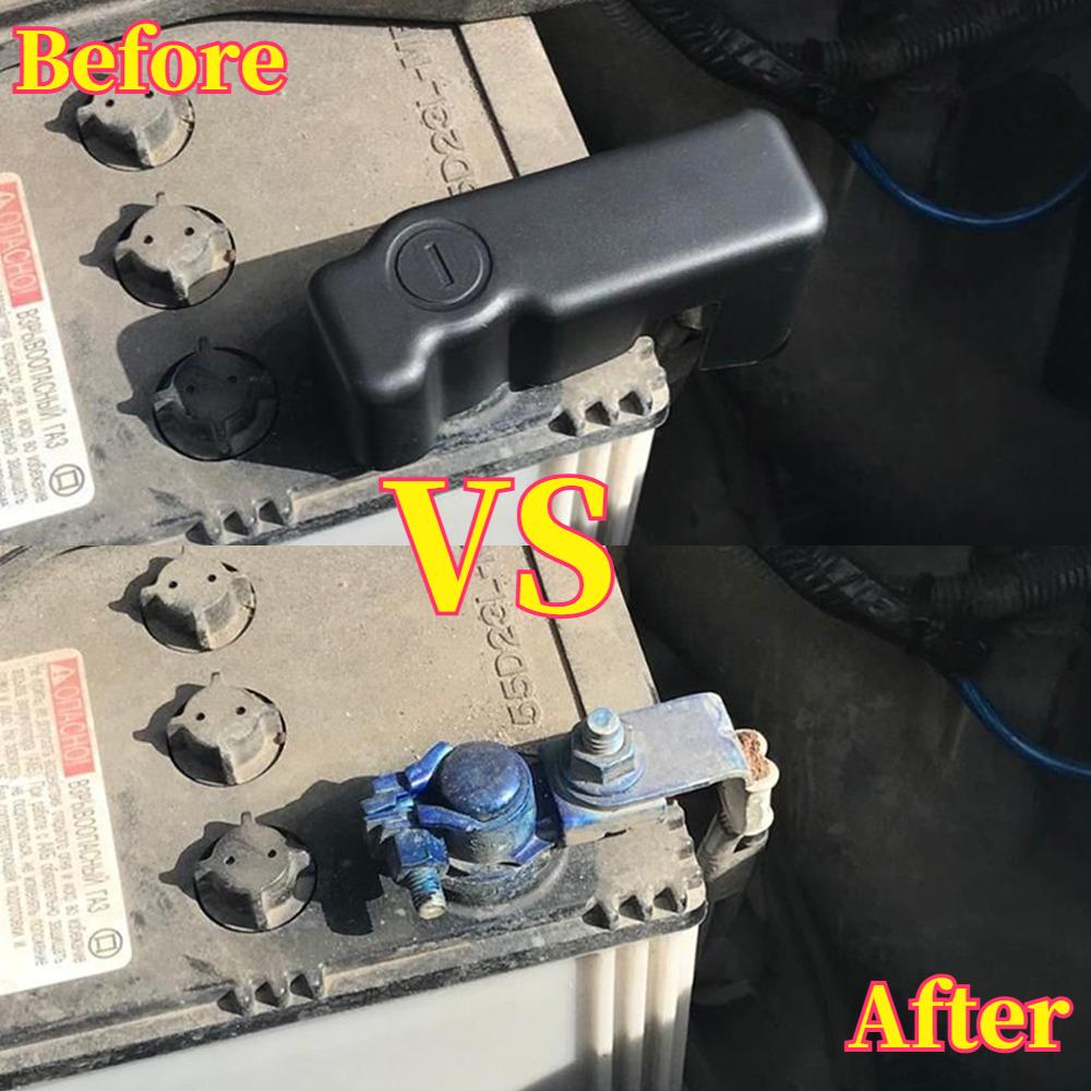 Anti-Rust Car Battery Negative Terminal Cover for Land Cruiser J150 J200 V8 FJ Prado J150 2010-2017 Protection Cap Accessories