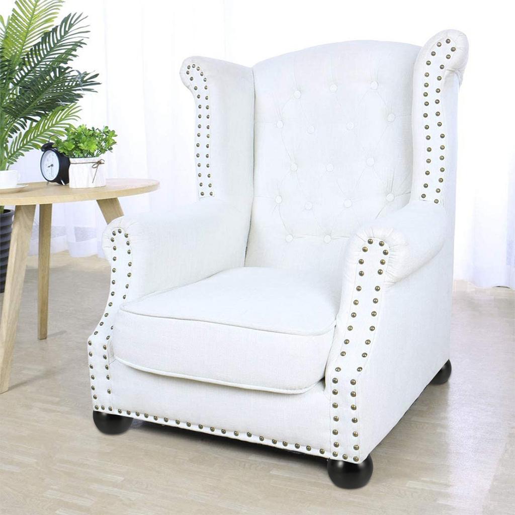 4Pcs Solid Wood Furniture Legs Round Shape Replacement 5cm Tall Legs 10x5cm Furniture Feet for Couch Chair Coffee Table Cabinet