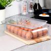 Egg container with lid for 24 eggs