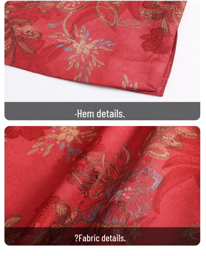 Vintage Jacquard Vest for Middle-Aged & Elderly Women - Spring/Autumn Chinese Style