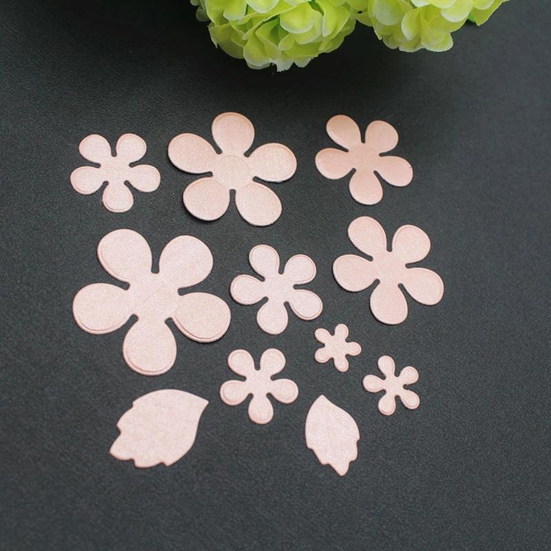 Floral Die Cuts Petal Embossing Cutting Dies Templates for Kid Birthday Card Making DIY Scrapbooking Album Paper Crafts