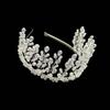 Handmade Crystal Hairband Women Wedding Party Bridal Headpiece Asymmetrical Design Champagne Pink