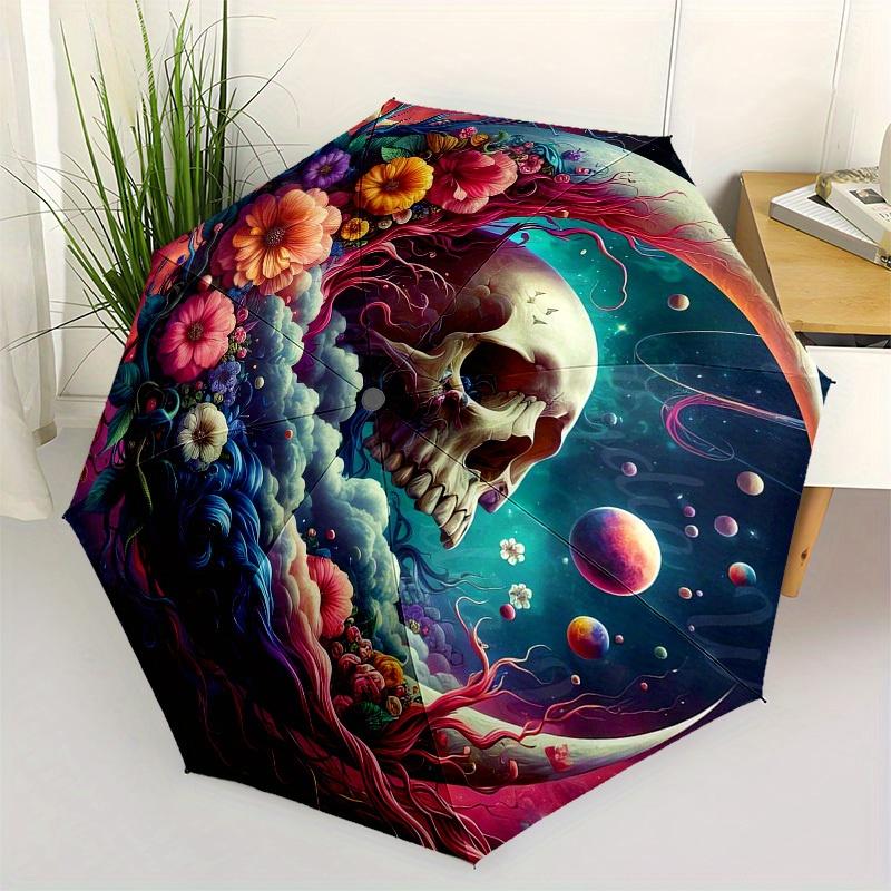 

1pc Cartoon Pattern Umbrella with Plastic Handle,Suitable for All Seasons Home Travel Outdoor Umbrella