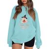 Women's Pullover Dropped Shoulder Halloween Print Sports Sweatshirt Top