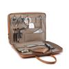 Tantin Noble Briefcase Cowhide Document Bag T13807 Tan