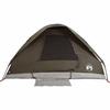 Vidaxl Family Tent, 6-Person, Brown, Green, Waterproof