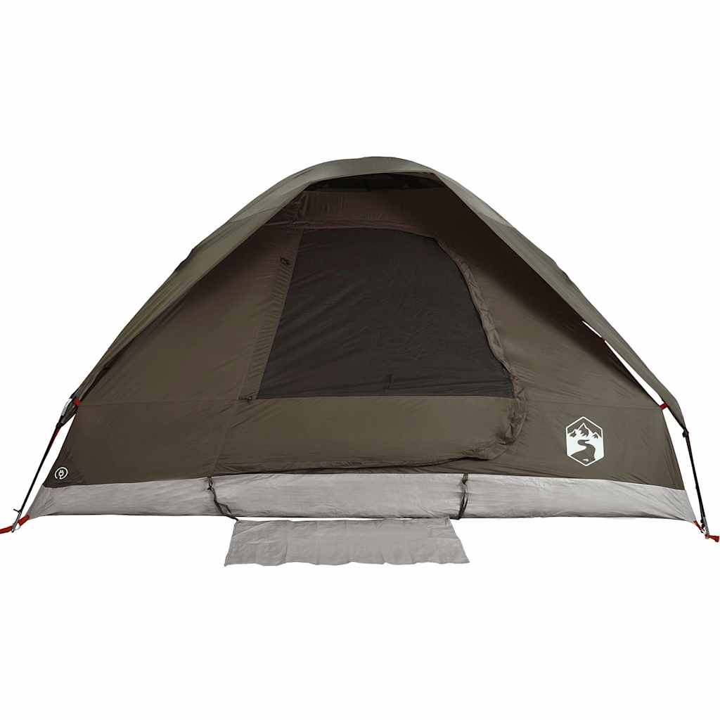 Vidaxl Family Tent, 6-Person, Brown, Green, Waterproof