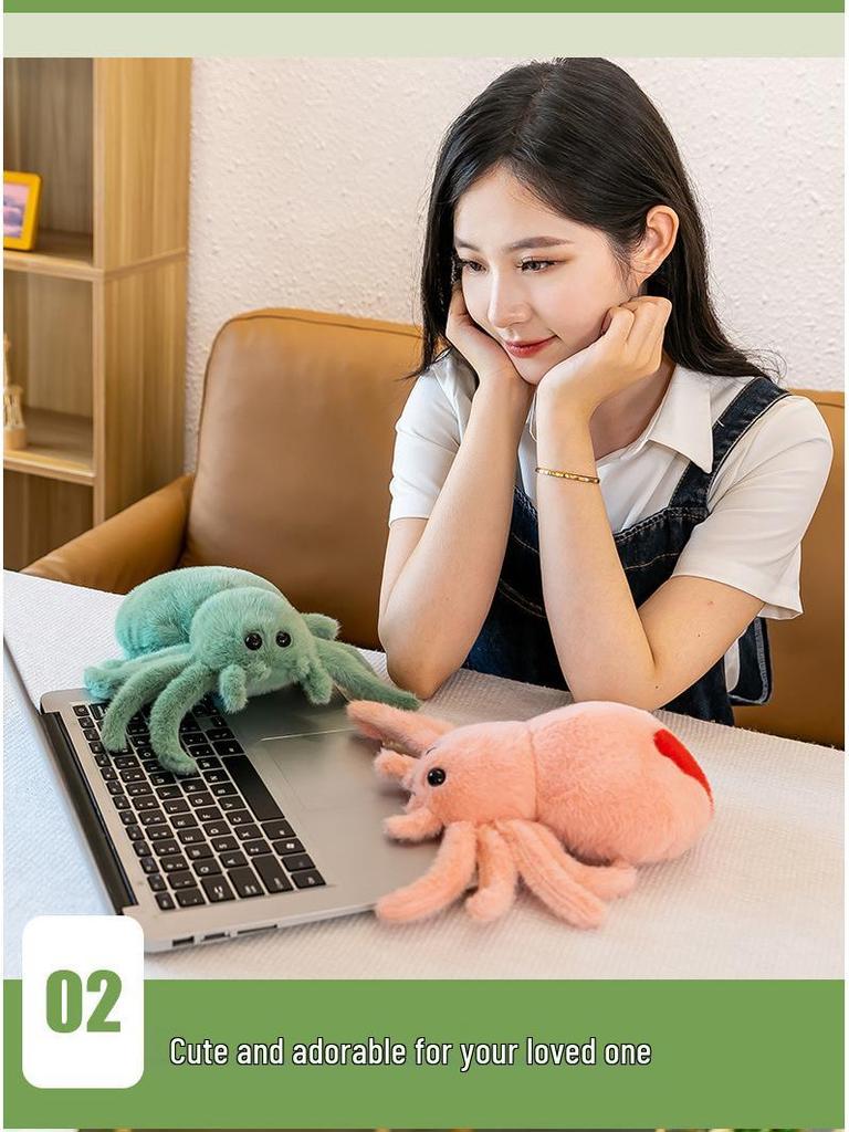 Halloween Plush Spider Doll: Soothing Prank, Cute Stuffed Animal for Children