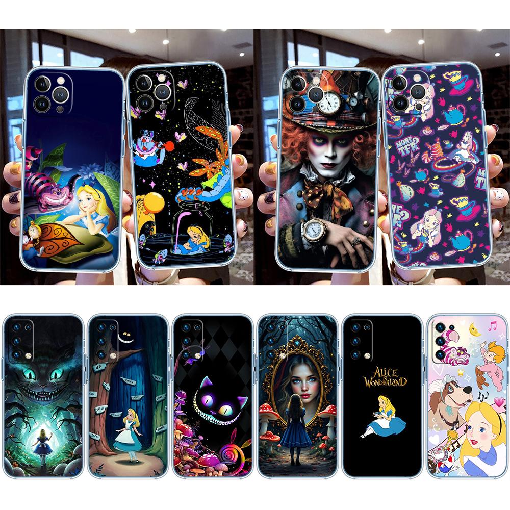 Alice in Wonderland Cat Princess Phone Case for Motorola Moto Edge 20 30 40 50 S30 Fusion Ultra Pro Neo Lite + G200 G23