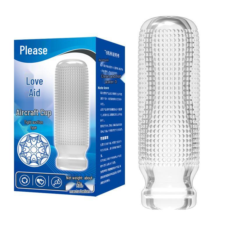 Please Support Airplane Cup - Tight Suction Male Masturbator & Penis Trainer Adult Toy