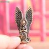 Vintage Brass Angel Figurine - Small Praying Angel Statue for Home Decor, Desktop Ornament & Collectible Gift