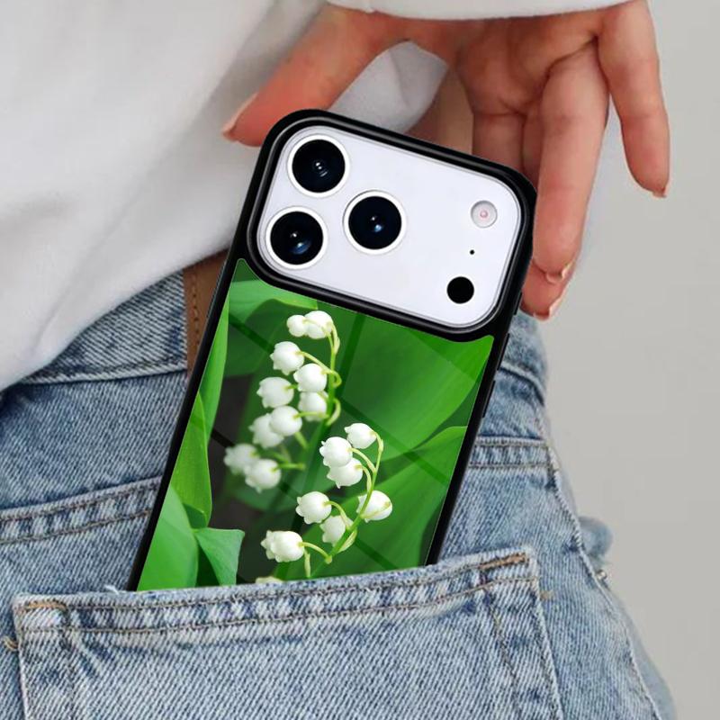 Lily of the Valley Flower Phone Case for iPhone 17ProMax 12 13 14 15 16e 17 Pro Max Plus Air Cover