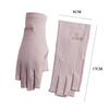 Summer Driving Non-Slip Half Finger Gloves Fingerless Gloves Sunscreen Gloves Short Mittens