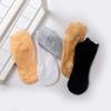 Ladies Invisible Lace Socks Thin Boat Socks Hollow Non-slip Transparent Rose Socks