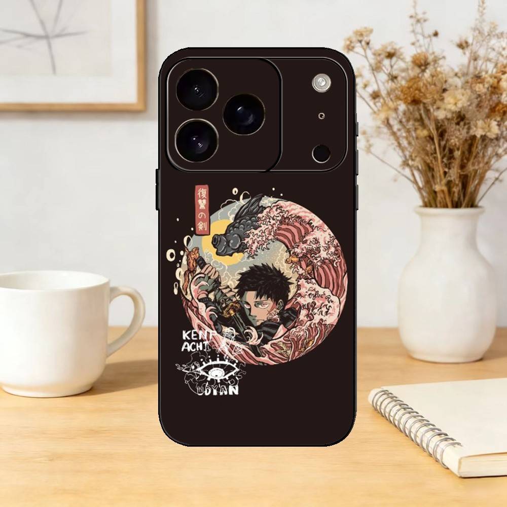 Chihiro Dark Anime K-Kagurabachi Phone Case Silicone black Soft For IPhone 17,16,15,14,13,12,11,SE,Plus Pro Max