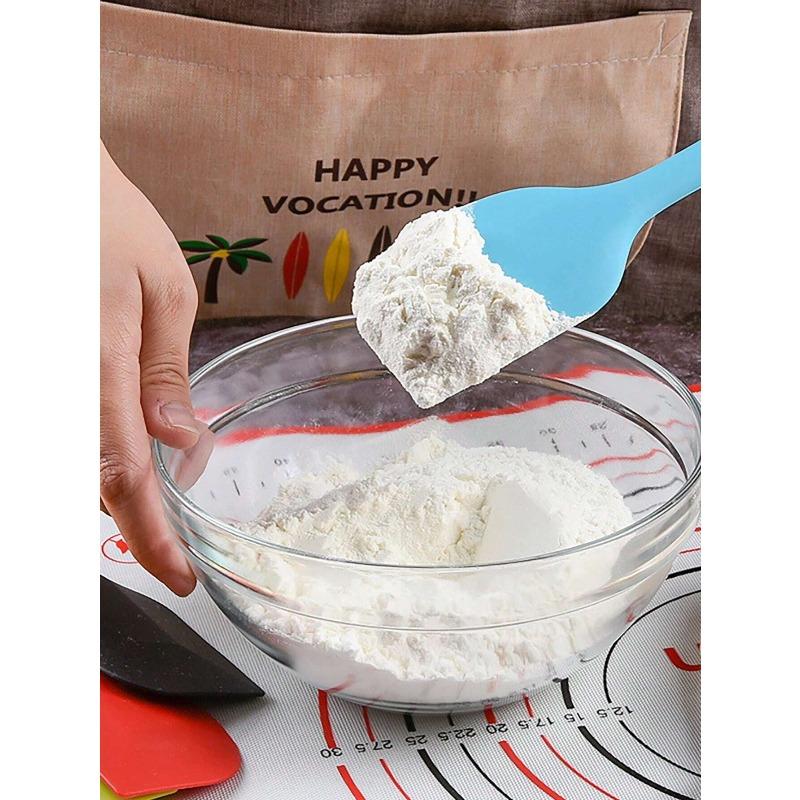 1 peça Espátula de Silicone Flexível Grande Resistente ao Calor para Assar, Cor Aleatória, Fácil de Limpar, Ferramenta de Cozinha para Assar, Raspador de Creme