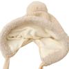Autumn and Winter Hats for Women Sweet and Cute Fur Balls and Velvet Rabbit Fur Warm Hats Fashionable and Versatile Ear Protection Wool Hats