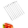 Stainless Steel Fruit Stick Cocktail Pins, Set of 9