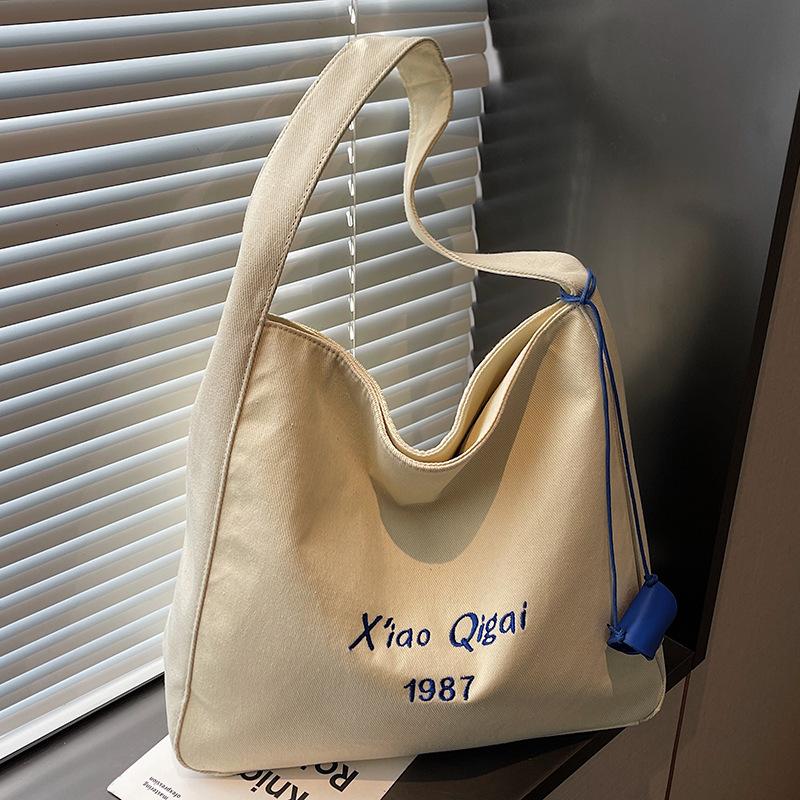 Bolsa Tote Simples, Bolsa Tote Descontraída, Bolsa de Ombro Único de Grande Capacidade