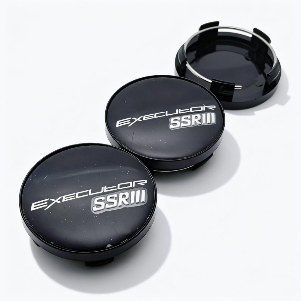 4pcs SSR Executor Logo Badge Car Wheel Center Caps 58MM 54MM Rim Hubcaps Cover SSR Emblem Wheels Hub Cap Replace Car Accessories