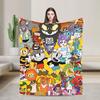Cupheads and Mugman Blankets Video Game Flannel Funny Breathable Throw Blanket for Bed Sofa Summer,