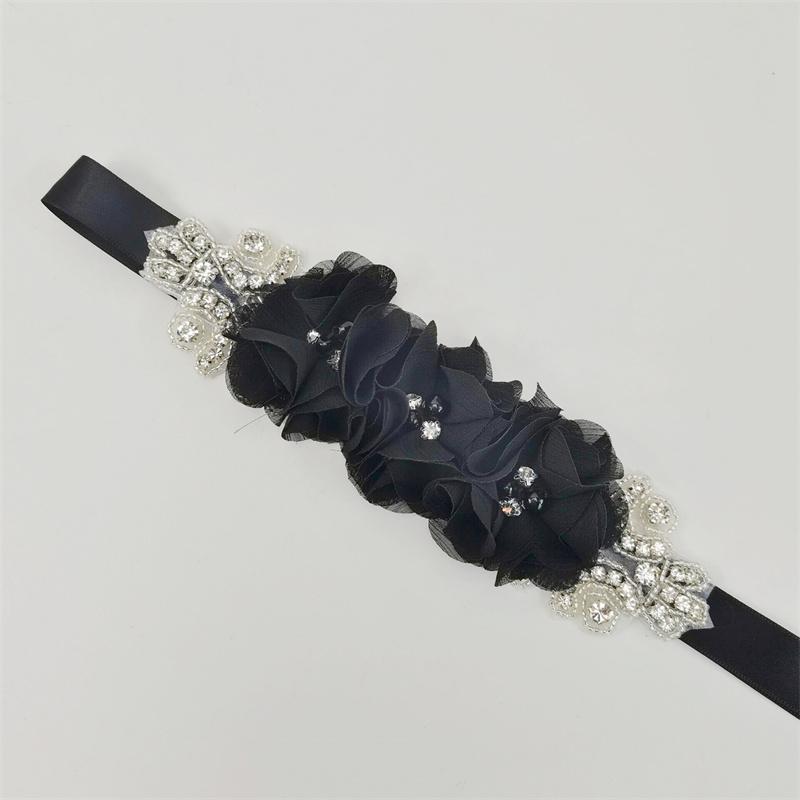 

Элегантный пояс ручной работы с цветами и стразами, пояс из бисера, свадебная лента, пояс для свадебного платья, 29 цветов для свадебных платьев