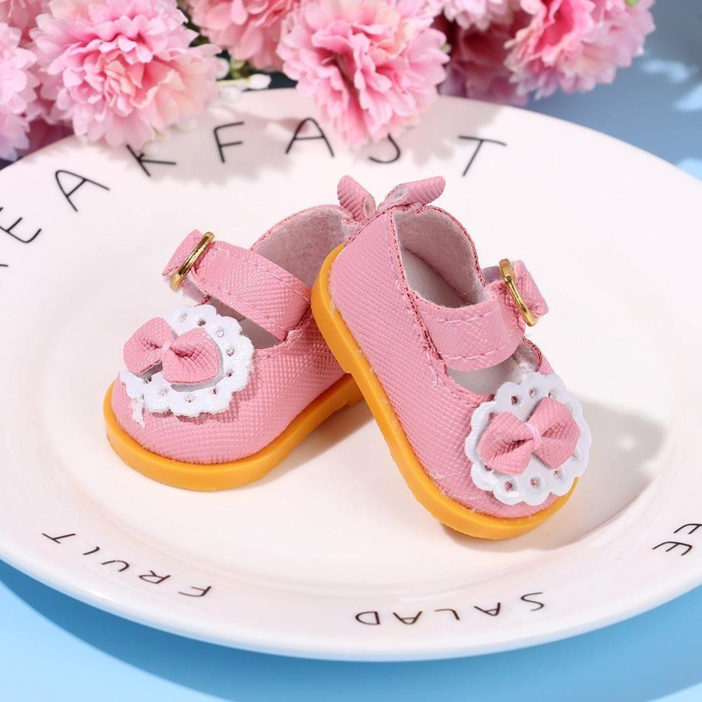 Fashion Cotton Doll Shoes 10 Colors Doll Boots New PU Leather Shoes  for 20cm Cotton Dolls