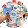 60 Tokyo Travel Stamps Graffiti Stickers Can Be Decorated with Ipad Suitcase Pen Guitar Notebook Waterproof