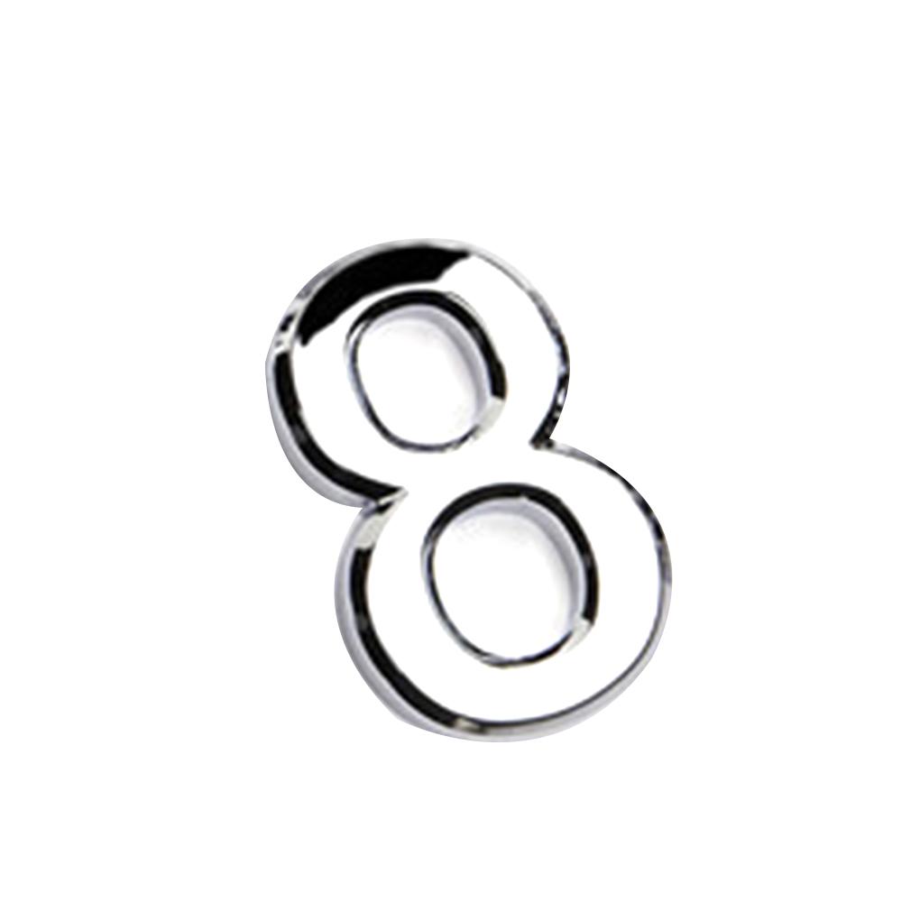 New Arrived Numeral Door Plaque House Sign Plating Gate 0 to 9 Plastic