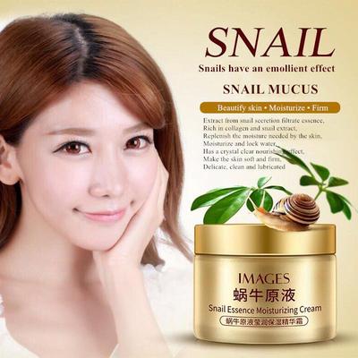 Crema hidratante con esencia de caracol, crema hidratante nutritiva, iluminadora, rejuvenecedora y mejora la piel, 50g
