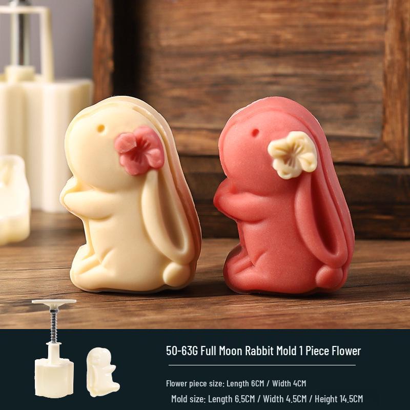 Traditional Cartoon Mooncake Mold, Hand-Press Type for Baking, Available In 50g, 75g, 100g Sizes